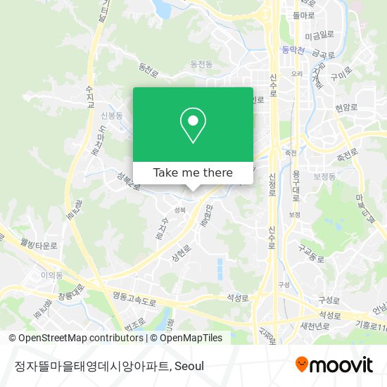 정자뜰마을태영데시앙아파트 map