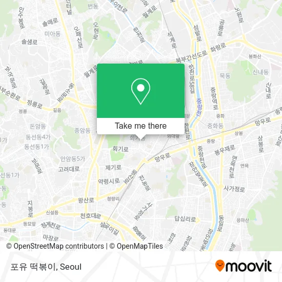 포유 떡볶이 map