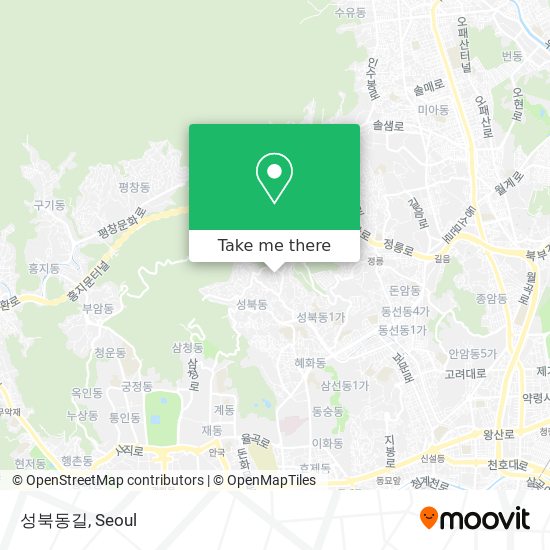 성북동길 map