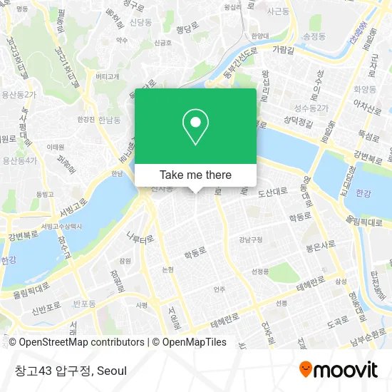 창고43 압구정 map