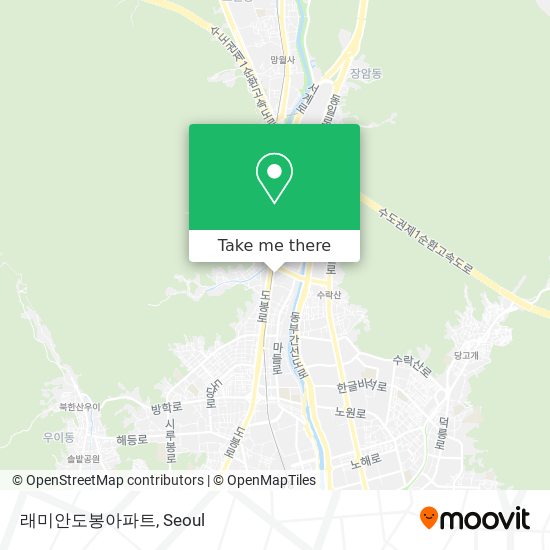래미안도봉아파트 map
