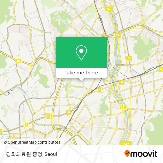 경희의료원 중정 map