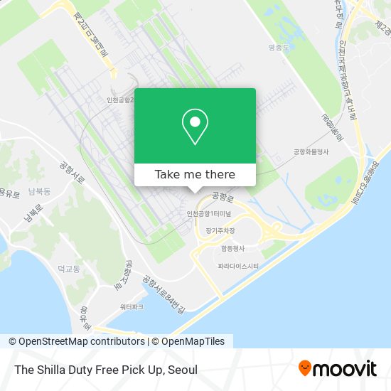 The Shilla Duty Free Pick Up map