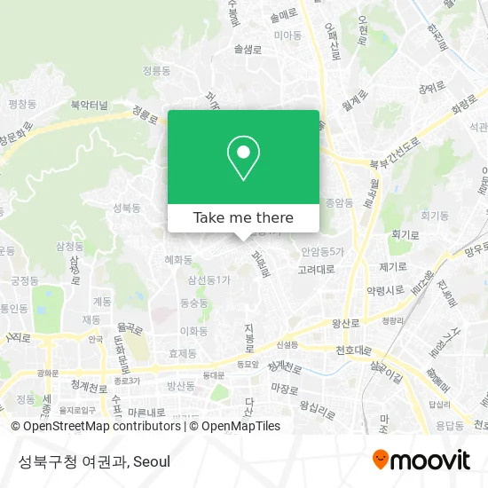 성북구청 여권과 map