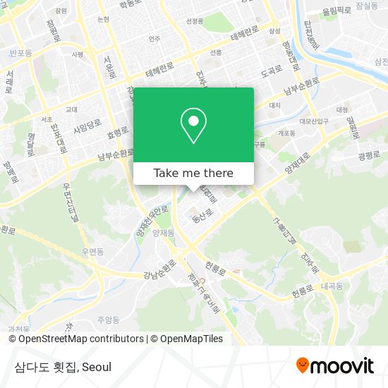 삼다도 횟집 map