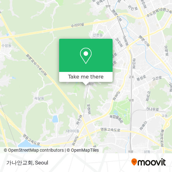 가나안교회 map