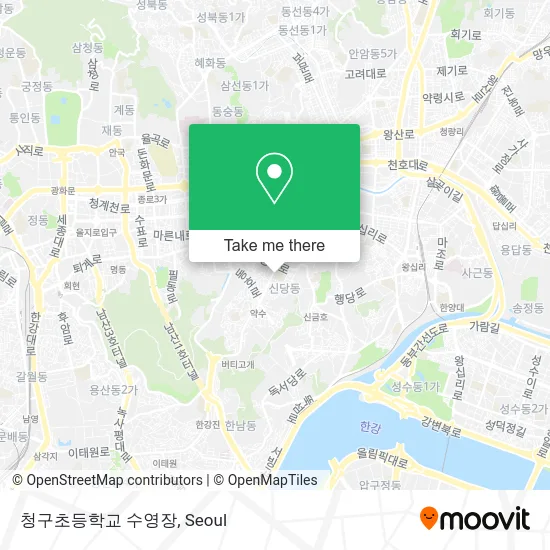 청구초등학교 수영장 map