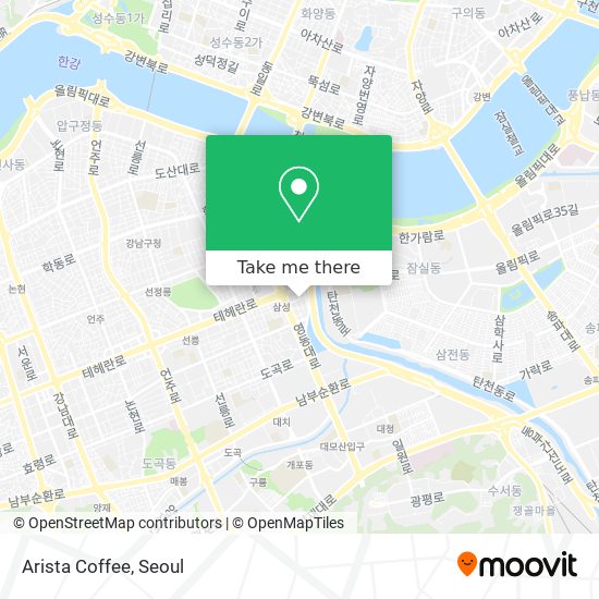 Arista Coffee map