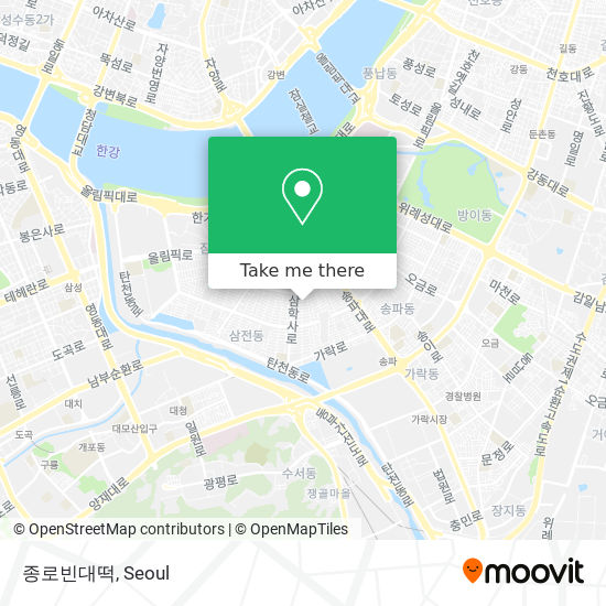 종로빈대떡 map