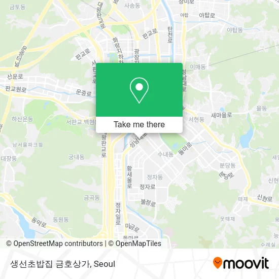 생선초밥집 금호상가 map