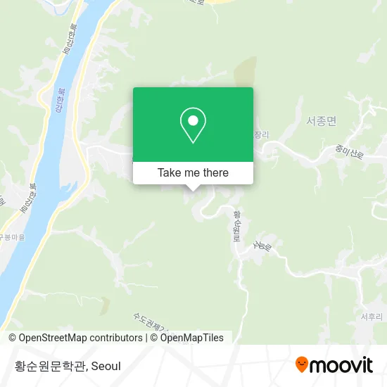 황순원문학관 map