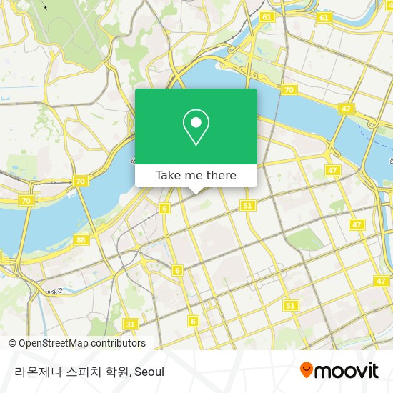 라온제나 스피치 학원 map