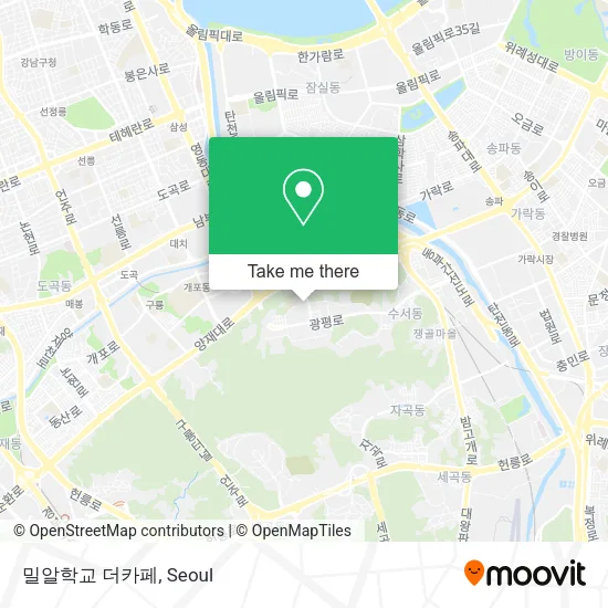 밀알학교 더카페 map
