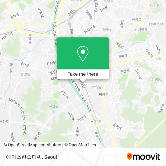 에이스한솔타워 map