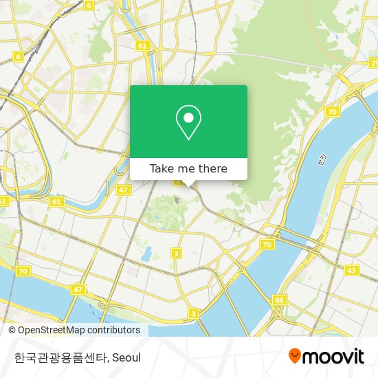 한국관광용품센타 map