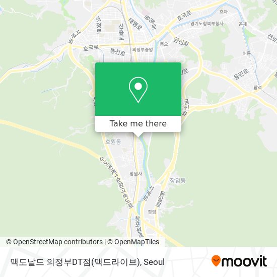 맥도날드 의정부DT점(맥드라이브) map