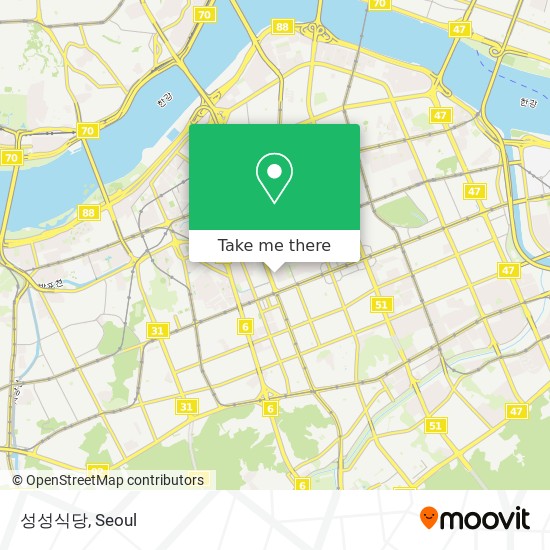 성성식당 map