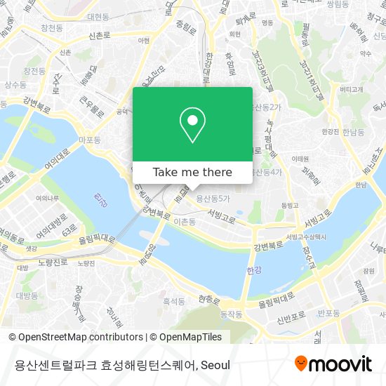 용산센트럴파크 효성해링턴스퀘어 map