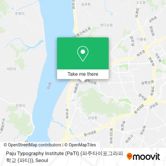 Paju Typography Institute (PaTI) (파주타이포그라피학교 (파티)) map
