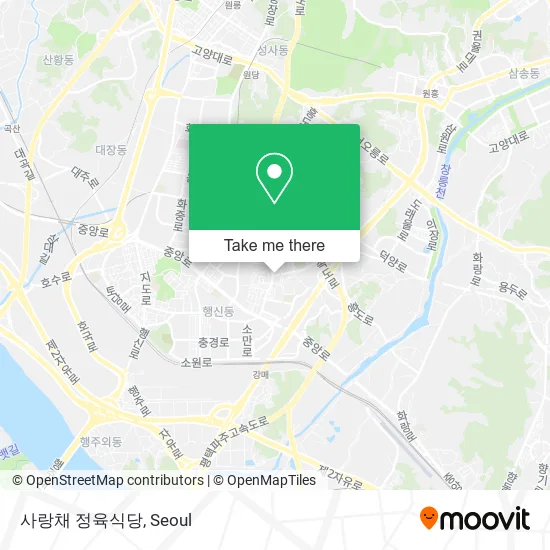 사랑채 정육식당 map