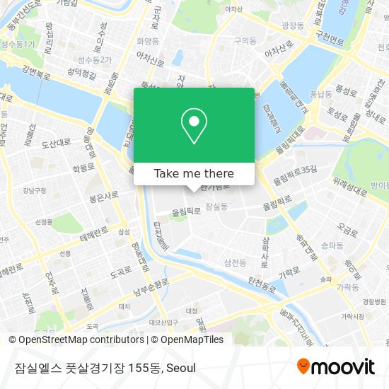 잠실엘스 풋살경기장 155동 map