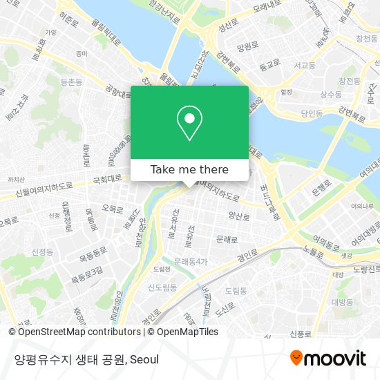 양평유수지 생태 공원 map