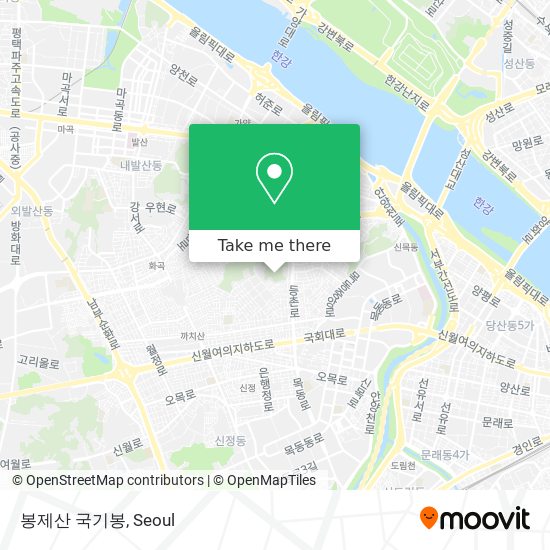 봉제산 국기봉 map