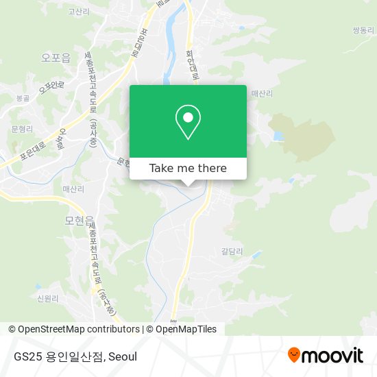 GS25 용인일산점 map