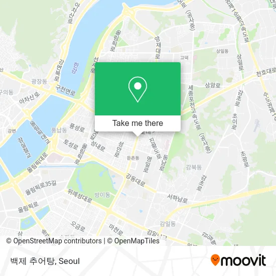 백제 추어탕 map