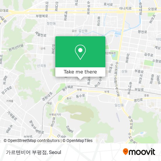 가르텐비어 부평점 map