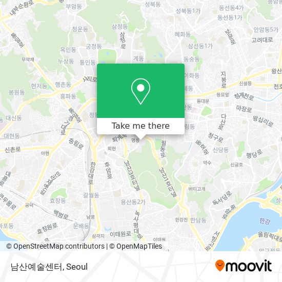 남산예술센터 map