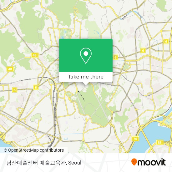 남산예술센터 예술교육관 map