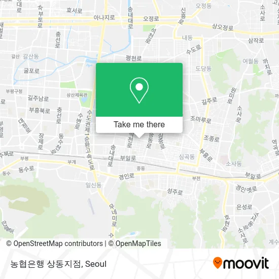 농협은행 상동지점 map