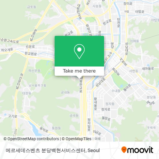 메르세데스벤츠 분당백현서비스센터 map