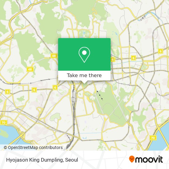 Hyojason King Dumpling map
