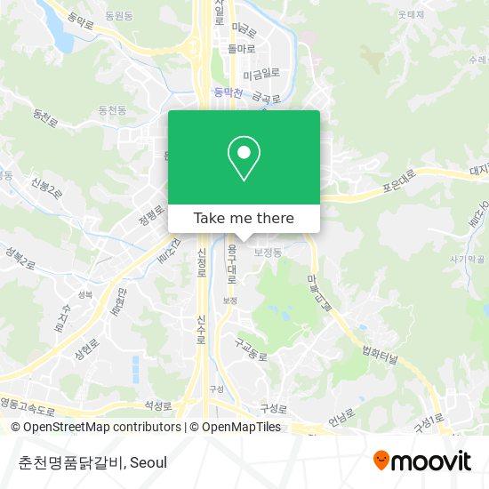 춘천명품닭갈비 map