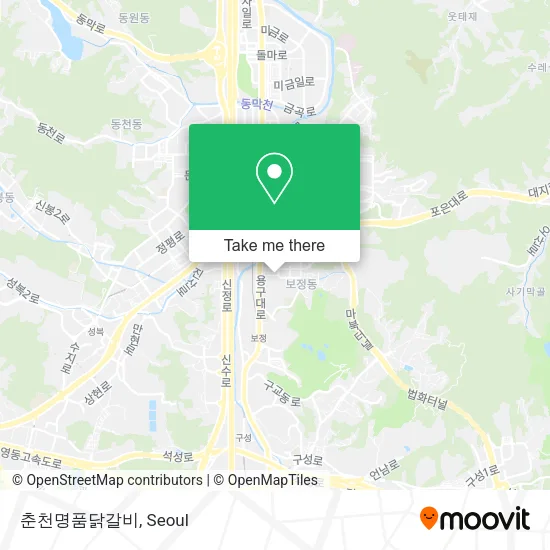 춘천명품닭갈비 map
