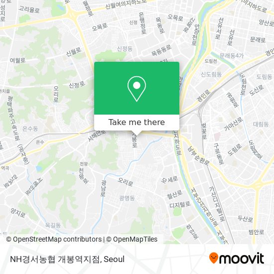 NH경서농협 개봉역지점 map