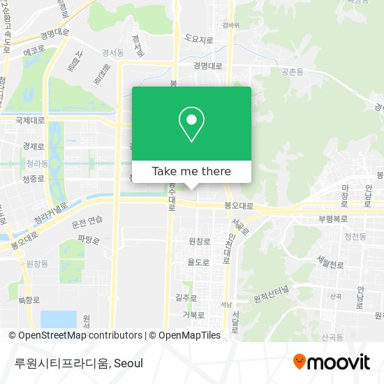 루원시티프라디움 map