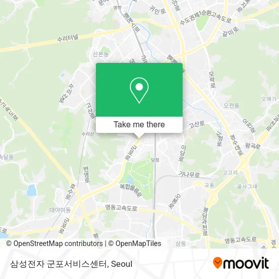 삼성전자 군포서비스센터 map