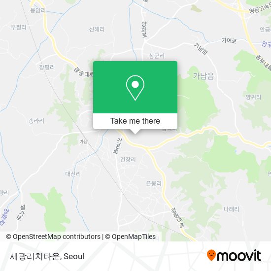 세광리치타운 map