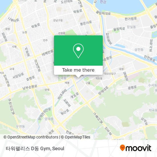 타워팰리스 D동 Gym map