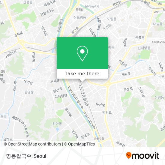 명동칼국수 map