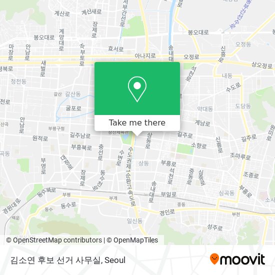 김소연 후보 선거 사무실 map