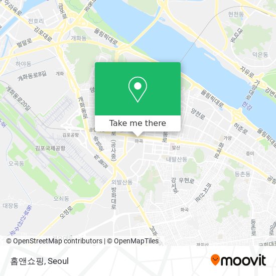 홈앤쇼핑 map
