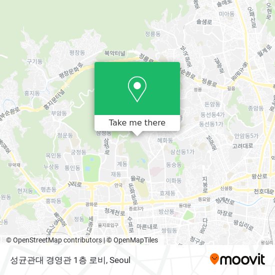 성균관대 경영관 1층 로비 map