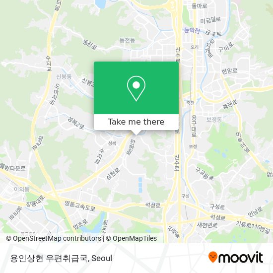 용인상현 우편취급국 map