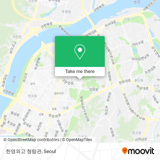 한영외고 청람관 map