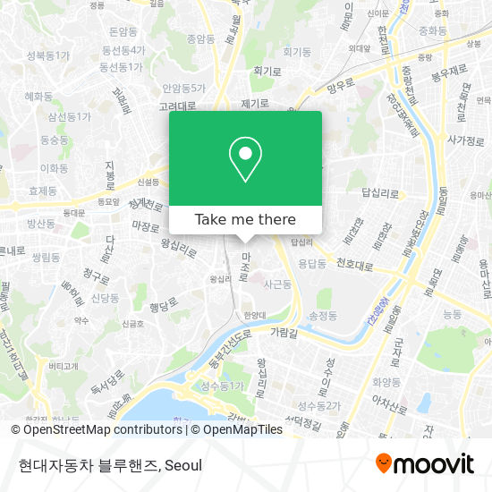 현대자동차 블루핸즈 map