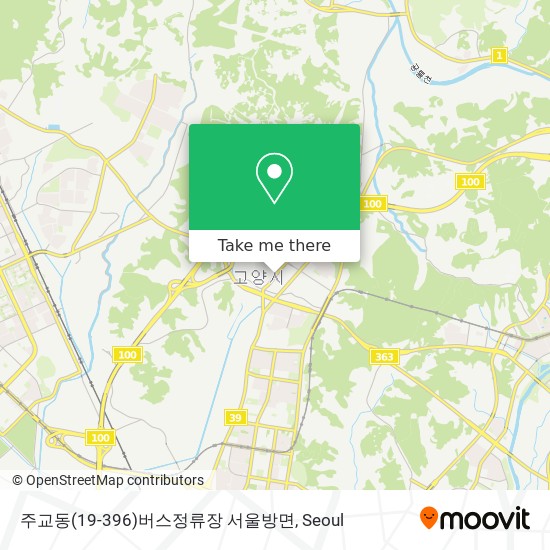 주교동(19-396)버스정류장 서울방면 map